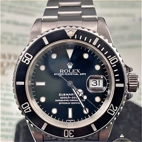 rolex ghiera blu usato|rolex submariner stampata.